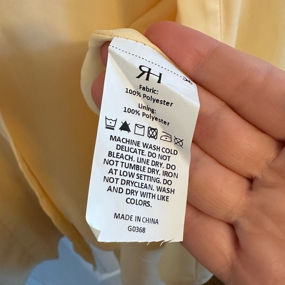 “The Yellow Button Down Shirt Mini Dress” - Picture 10 of 10